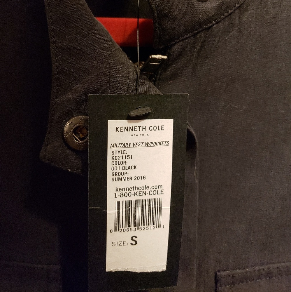 Kenneth cole military vest with pockets - Picture 2 of 2